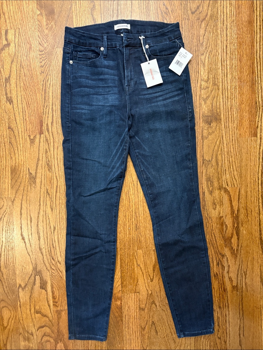 Good American Dark Indigo High-Rise Skinny Jeans